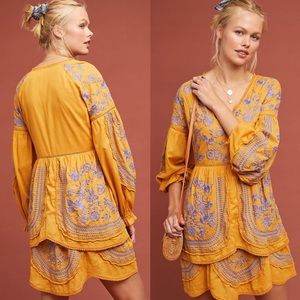 ‼️Anthropologie Lisette Embroidered Dress L ‼️